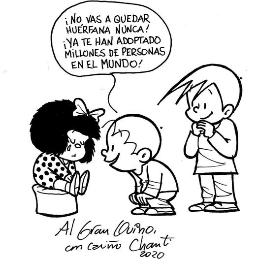 Mafalda no queda huÃ©rfanaâ¦ Ha sido adoptada por millones en el mundo tras la muerte de Quino | Revista 360Âº