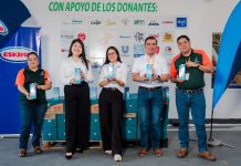 4,000 vasos de leche y una alegre mañana se vivió en el Banco de Alimentos gracias a Eskimo y Tigo Nicaragua