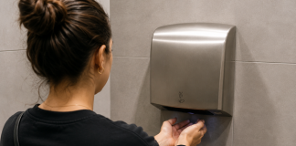 El secador de manos del baño público puede estar poniendo bacterias en tus manos